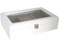 Schmuckaufbewahrungsbox, Wei&szlig;e Holzbox
