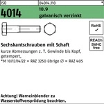 Sechskantschraube Iso 4014 M.schaft M 30 X 200 10.9 Galvanisch Verzinkt