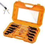 Schraubendreher Set 10-tlg. Magnetisch, Chrom-vanadium, Soft Grip, Inkl. Box