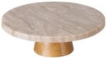 Tortenplatte Mit Fu&szlig;, Keramik, Beige, &Oslash; 28 Cm X 9 Cm