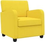 Sessel Helles Gelb Stoff Vidaxl