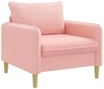 Xl-sessel Rosa Boucl&eacute; Vidaxl