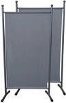Quick-star - 2 St&uuml;ck Paravent 180 X 78 Cm Stoff Raumteiler Klein Stellwand Trennwand