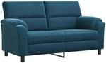 Sofa Blau 174 X 85 X 93 Cm Samt Vidaxl