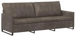 3-sitzer Sofa Dunkelgrau 220 X 81 X 82 Cm Kunstwildleder Vidaxl