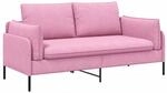 2-sitzer Sofa Rosa 188 X 81 X 89 Cm Stoff Vidaxl