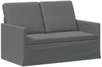 2-sitzer Sofa Dunkelgrau 130 X 81 X 82 Cm Stoff Vidaxl