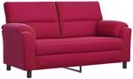 Sofa Weinrot 174 X 85 X 93 Cm Samt Vidaxl