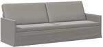 3-sitzer Sofa Hellgrau 220 X 81 X 82 Cm Samt (v) Vidaxl