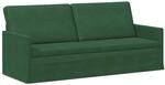 3-sitzer Sofa Dschungelgr&uuml;n 190 X 81 X 82 Cm Cordstoff Vidaxl