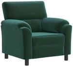 Sofa Dunkelgr&uuml;n 94 X 85 X 93 Cm Samt Vidaxl