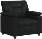 Sofa Schwarz 91 X 85 X 93 Cm Kunstleder Vidaxl