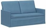 2-sitzer Sofa Blau 150 X 81 X 82 Cm Cordstoff Vidaxl