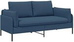 2-sitzer Sofa Blau 188 X 81 X 89 Cm Stoff Vidaxl