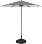 Garten-schirm Mit Fu&szlig; Rechteckig 2,3 X 2,3 M Polyester Vidaxl