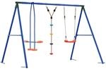 Outdoor Schaukelset Mehrfarbig Stahl Und Pe Vidaxl