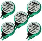 Vhbw - 5x Nimh Ersatz Knopfzellen-akku Typ 1/v40h 2-pins 40mah 1,2v Kompatibel Mit