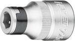 Hazet Adapter 2250-5, 1/2 (12,5 Mm) Vierkant Hohl, 5/16 (8 Mm) Sechskant Hohl, L&auml;nge