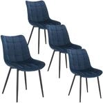 4 X Esszimmerst&uuml;hle 4er Set Esszimmerstuhl K&uuml;chenstuhl Polsterstuhl Design...