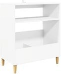 Plattenspieler Stand Wei&szlig; 71 X 39,5 X 83 Cm Holzwerkstoff Vidaxl