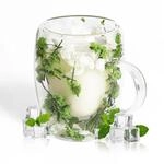 Doppelwandige Kaffeegl&auml;ser 350ml Mit Blumen-design, Thermogl&auml;ser F&uuml;r Latte