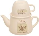 Wellness-teekanne 600 Ml, Wei&szlig; - Atmosphera Cr&eacute;ateur D'Int&eacute;rieur