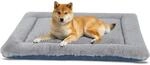 Hundebett Waschbar, Weich & Warm, F&uuml;r Hunde & Katzen, Grau/blau, M
