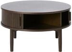 Selsey Meta - Couchtisch, Dunkles Eichenholz, 85 Cm