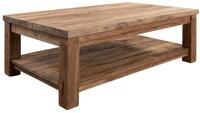 Couchtisch Teak Natur Unbehandelt 130x75x45 Cm (bxtxh) Montiert Bassano 139