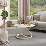 Couchtisch Calgary, Travertin/cashmere, 79.5 X 79.5 Cm, Vicco