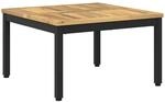 Couchtisch Wei&szlig; Gewaschen Und Schwarz 60 X 60,5 X 36 Cm Vidaxl