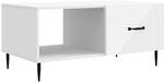 Vidaxl Coffee Table White 90 X 50 X 40 Cm Engineered Wood