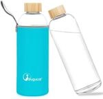 Glasflasche 1 Liter Mit Schutzh&uuml;lle, Auslaufsicher, F&uuml;r Hei&szlig;- Und...
