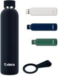 Edelstahl Thermosflasche 750ml, 24h K&uuml;hl, 12h Warm, Auslaufsicher, Silikongriff