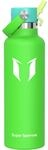Edelstahl Trinkflasche Mit Strohhalmdeckel, 350-1000ml, Bpa-frei, Auslaufsicher,