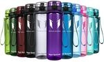 Trinkflasche Tritan 350-1000ml Bpa-frei Sport Wasser Fahrrad Fitness Uni Outdoor