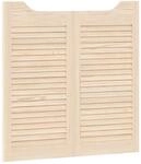 Vidaxl Swing Doors 2 Pcs 80 X 40 Cm Solid Pine Wood Natural