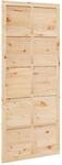 Vidaxl Barn Door 90 X 2.5 X 208 Cm Solid Pine Wood Natural