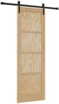 Vidaxl Sliding Door Natural 73.5 X 211 Cm Solid Pine Wood