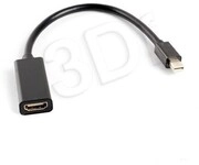 Lanberg Mini Displayport Adapterkabel 20cm Stecker Auf Hdmi Buchse Ad-0005-bk Bis Zu