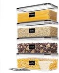 Vorratsdosen 4er Set 3.2l Luftdicht Bpa-frei Mit Deckel F&uuml;r Spaghetti M&uuml;sli