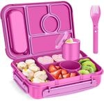 Brotdose Kinder Mit 5 F&auml;chern, 1300ml Bento Box, Auslaufsicher, Bpa-frei,