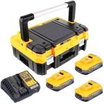 Dewalt Dcb 1104 H3t Akku Starter Set 18 V Mit 3x Powerstack Akku 5,0 Ah + Dcb...
