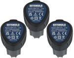 Extensilo 3x Akku Ersatz F&uuml;r Hendi 936795 F&uuml;r K&uuml;chenger&auml;t (2500 Mah, Li-ion, 12