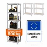 Relaxdays Schwerlastregal, 5 Ebenen, Hbt: 200 X 60 X 60 Cm, Bis 875 Kg, Keller &