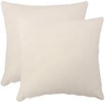 Kissenbezug 2 Pcs Heerlen Creme 80 X 80 Cm Boucl&eacute; Vidaxl