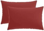 Kissenbezug 2 Pcs Heerlen Weinrot 50 X 75 Cm Polyester Vidaxl