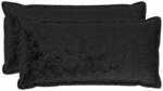 Kissenbezug 2 Pcs Houten Schwarz 40 X 80 Cm Flanell Vidaxl