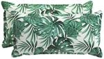 Kissenbezug 2 Stk. Houten Blattmuster 40 X 80 Cm Polyester Vidaxl