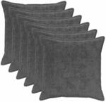 Kissenbezug 6 Stk. Houten Dunkelgrau 70 X 70 Cm Vidaxl